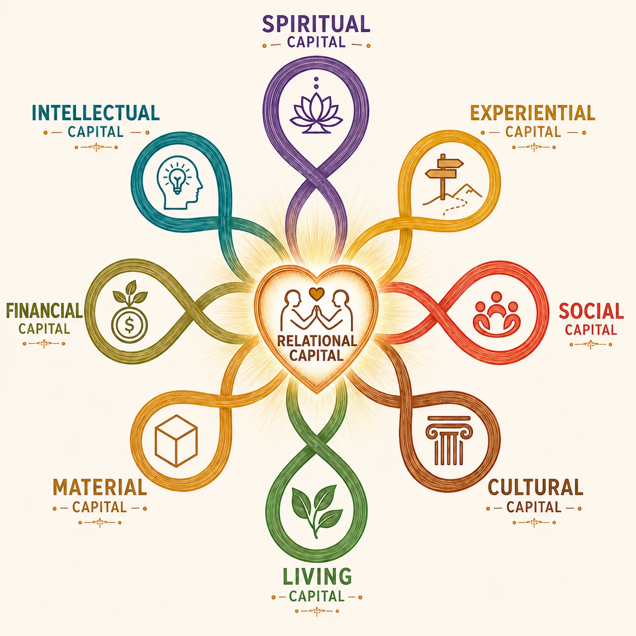 The Eight Forms of Capital woven around Relational Capital